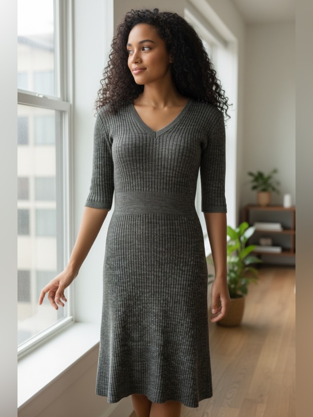 BCBGMaxAzria Sweater midi dress